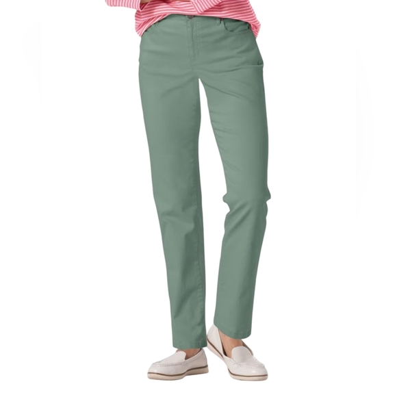 Appleseed's Petites Green Straight Leg Women's Jeans Size 6P - Picture 1 of 5